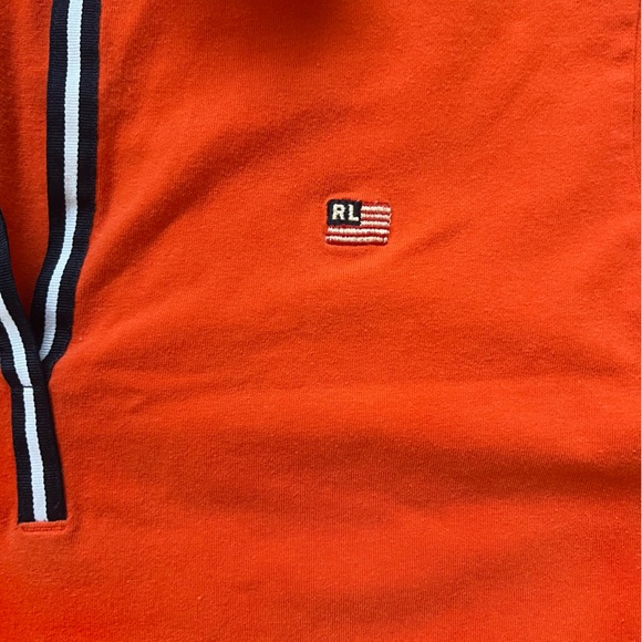 Vintage Y2K Polo by Ralph Lauren Orange Polo Top - Picture 4 of 13